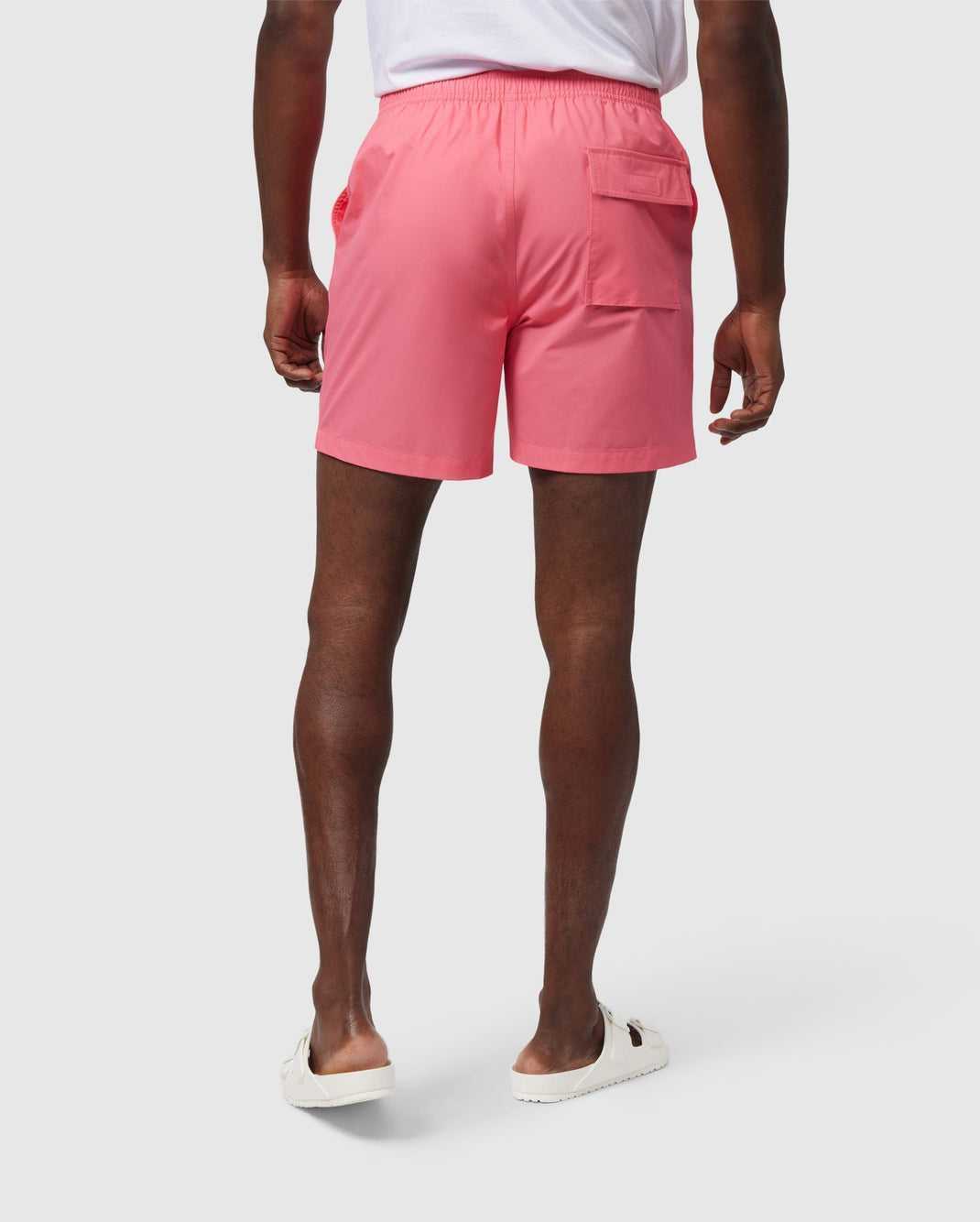 Slip de Bain Psycho Bunny Malta Hydrochromic Swim Trunk Rose Homme | ATE-06367143